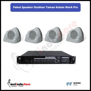 Paket Speaker Outdoor Taman Kolam Work Pro | 4 Speaker